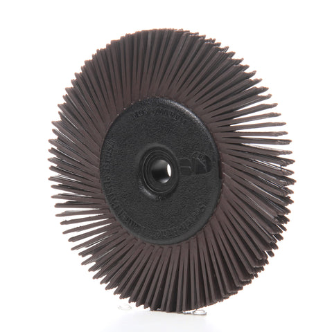 3M Scotch-Brite Radial Bristle Brush, Cubitron/Aluminum Oxide, 6000 rpm, 6 Diameter x 1/2 Width, 36 Grit (Pack of 1)