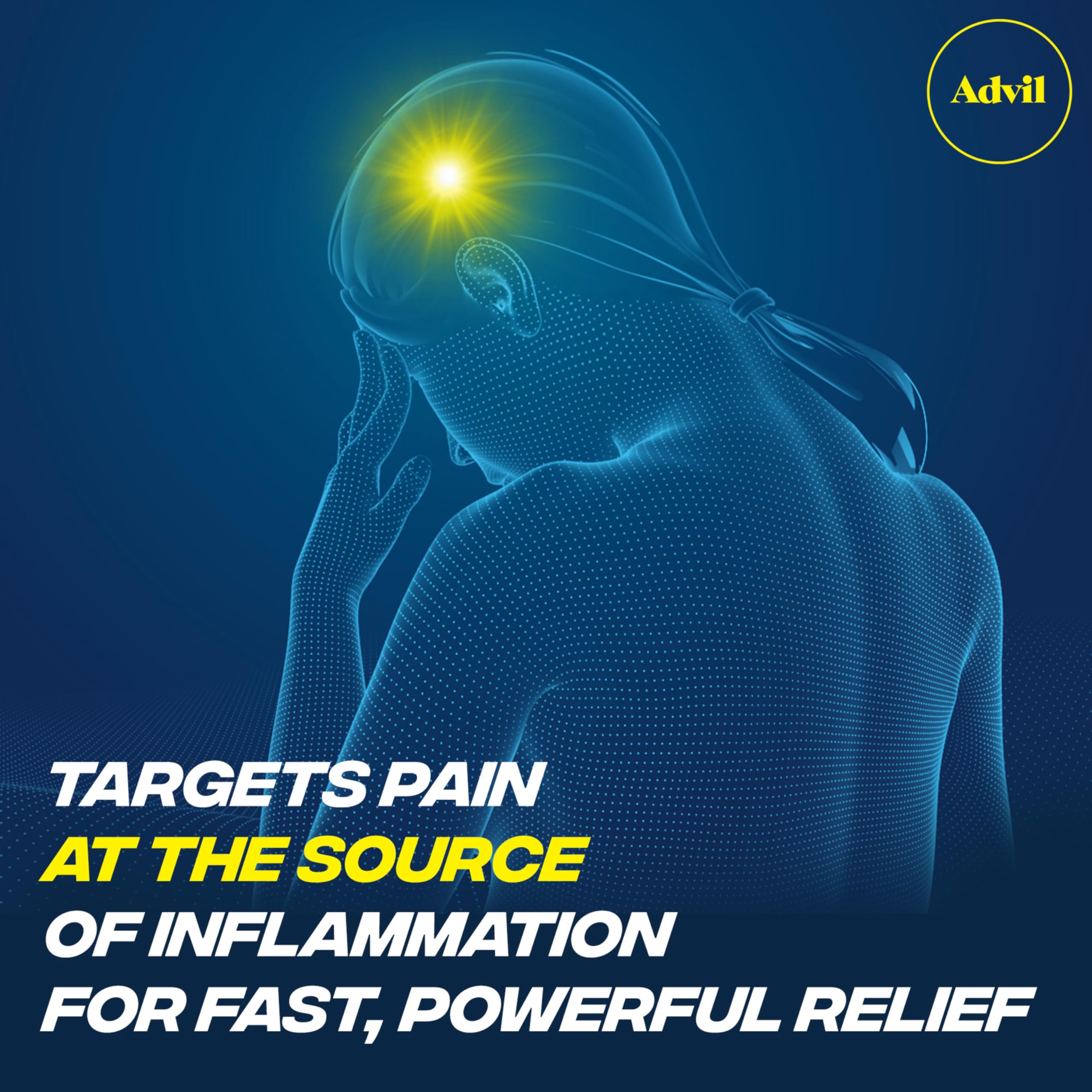 Advil Pain Reliever and Fever Reducer, Pain Relief Medicine with Ibuprofen 200mg for Headache, Backache, Menstrual Pain and Joint Pain Relief - 300 Coated Tablets