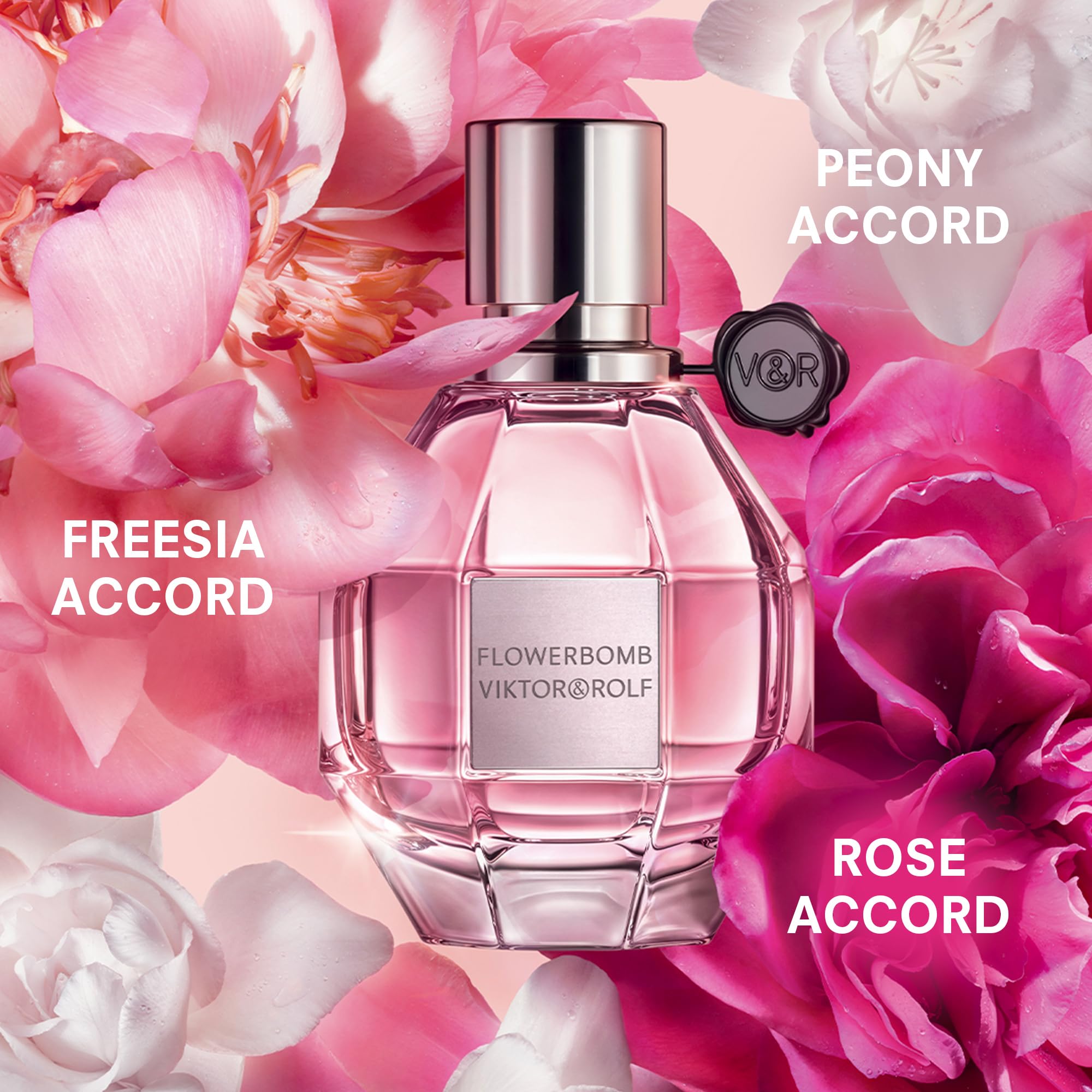 Viktor&Rolf - Flowerbomb Eau de Parfum - Women's Perfume - Floral & Woody - With Notes of Vanilla, Jasmine, & Rose - 3.4 Fl Oz