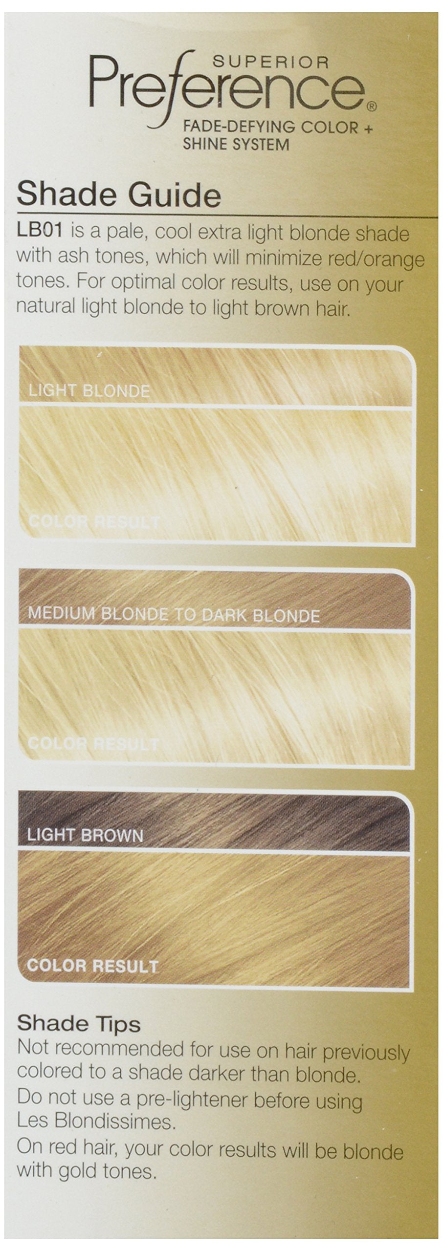 L'Oreal Preference #Lb-01 Extra-Light Ash Blonde, 1 ct