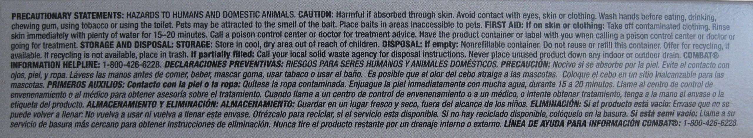 Combat Source Kill 5, Kills Small & Large Roaches at Their Source, Kills Roaches for 3 Months, 12 Bait Stations