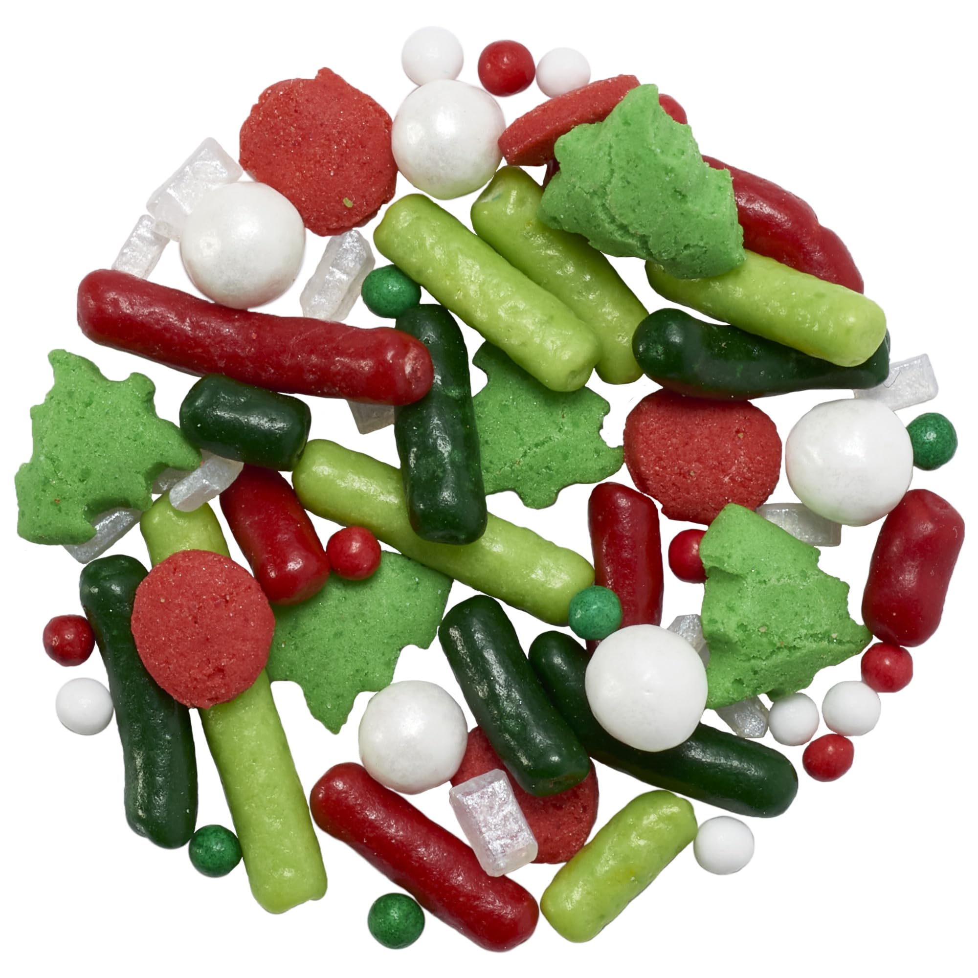 DECOPAC Christmas Fusion Mix Candy Sprinkles, 26oz, Fancy Sprinkles in Handheld Container, Festive Edible Sprinkles For Holiday Celebration Cakes, Cupcakes, Cookies and Donuts