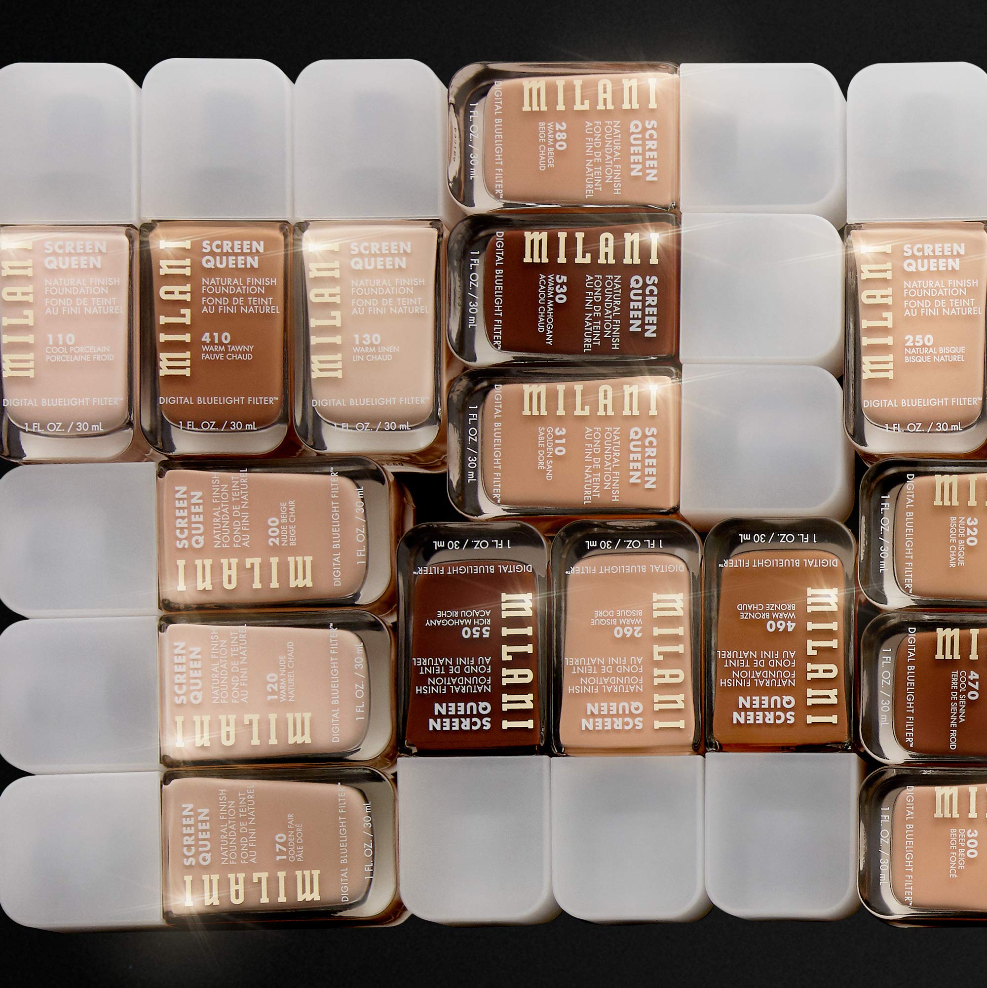 Milani Screen Queen Liquid Foundation Makeup - Cruelty Free Foundation With Digital Bluelight Filter Technology (Cool Sienna)
