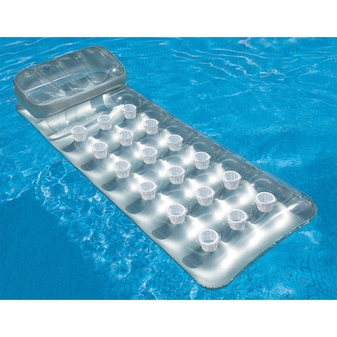 Intex 58894EP 18-Pocket French Mattress Suntanner Pool Lounger Float w/Headrest