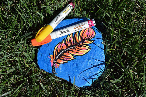 SHARPIE Oil-Based Paint Marker, Fine Point, White, 1 Count - Great for Rock Painting