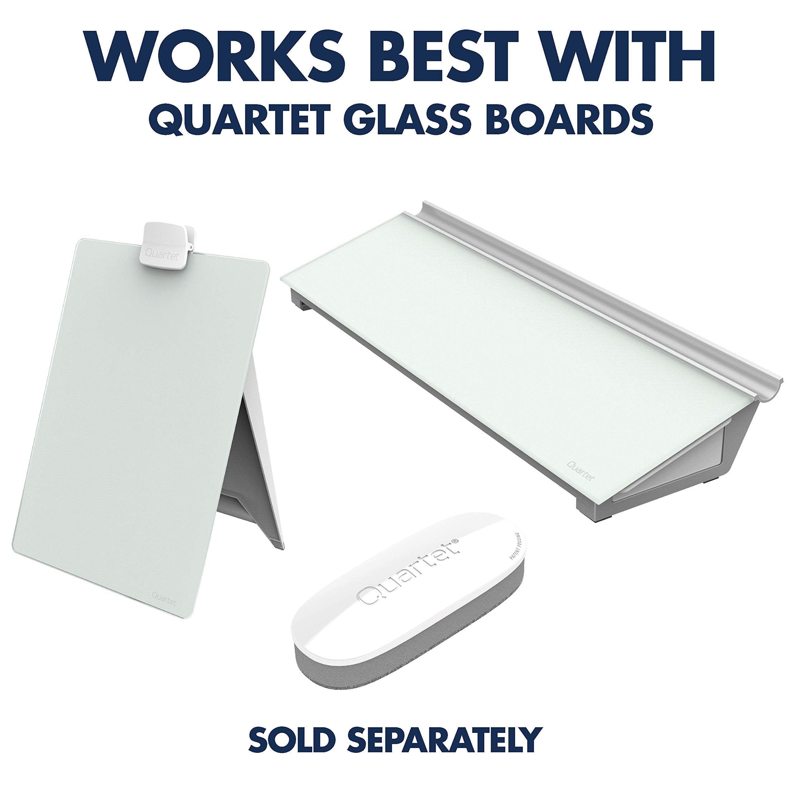 Quartet Glass Board Dry Erase Markers, Premium, Fine Tip, Assorted Colors, 4 Pack (79555)
