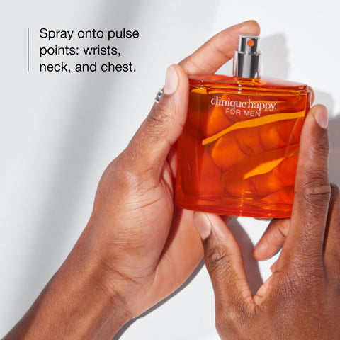 Clinique Happy For Men Eau de Toilette Cologne Spray | Notes of Kaffir Lime + Mandarin | Cologne for Men, 1.7 Fl Oz