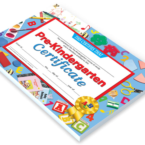 Hayes Pre-Kindergarten Certificate, 11 x 8-1/2 inches, Paper, Pack of 30