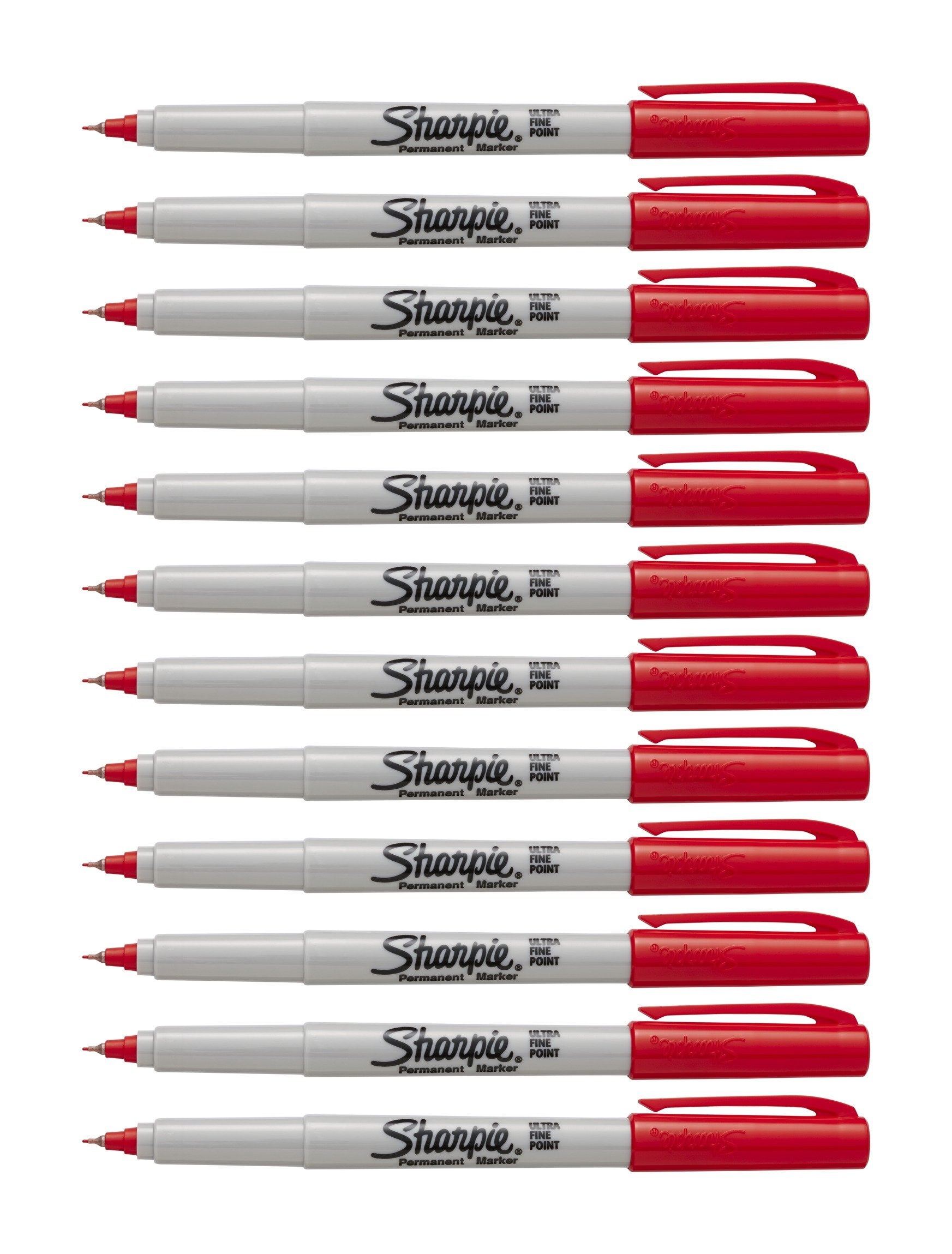Sharpie Color Burst Permanent Markers, Ultra-Fine Point, Red