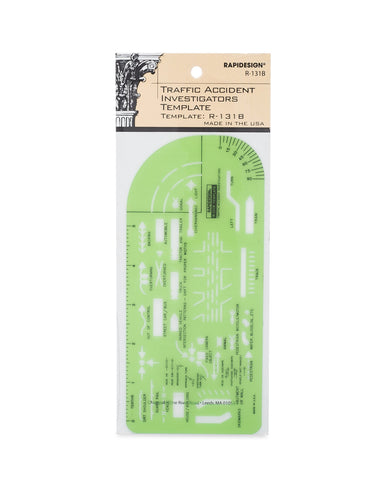 Rapidesign Traffic Accident Investigator Pocket-Size Template, 1 Each (R131B)