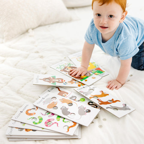 Melissa & Doug Poke-a-Dot! Numbers, Shapes & Colors Jumbo Learning Cards, 13 Double Sided Interactive Flash Cards, Educational Activities for Toddlers & Preschoolers, Ages 1+