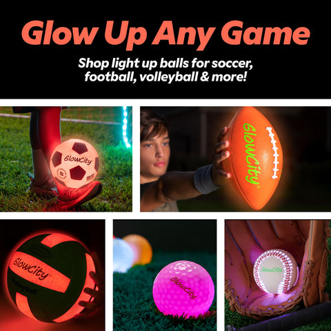 GlowCity Glow in The Dark Basketball - Size 7 Light Up Ball for Teen Boys Gifts, Adults - Red Glow for Outdoor Games - Sports Birthday Gift Ideas for Boys Ages 12 13 14 15 Basketball Gear Accessories