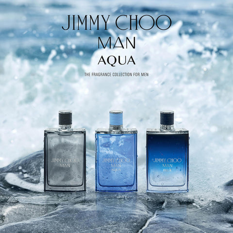 JIMMY CHOO - Man Aqua Eau de Toilette - Men's Fragrance - Fougere Marine Woody - With notes of Grapefruit, Clary Sage & Salty Moss - 3.3 Fl Oz