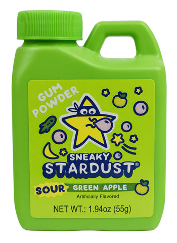 kidsmania Set of 6 Assorted Sneaky Stardust Magical Morphing Gum Jugs-Transforms From Powder to Gum in Your Mouth-2.5inch L x 1inch W x 3.5inch H-1.94 oz.