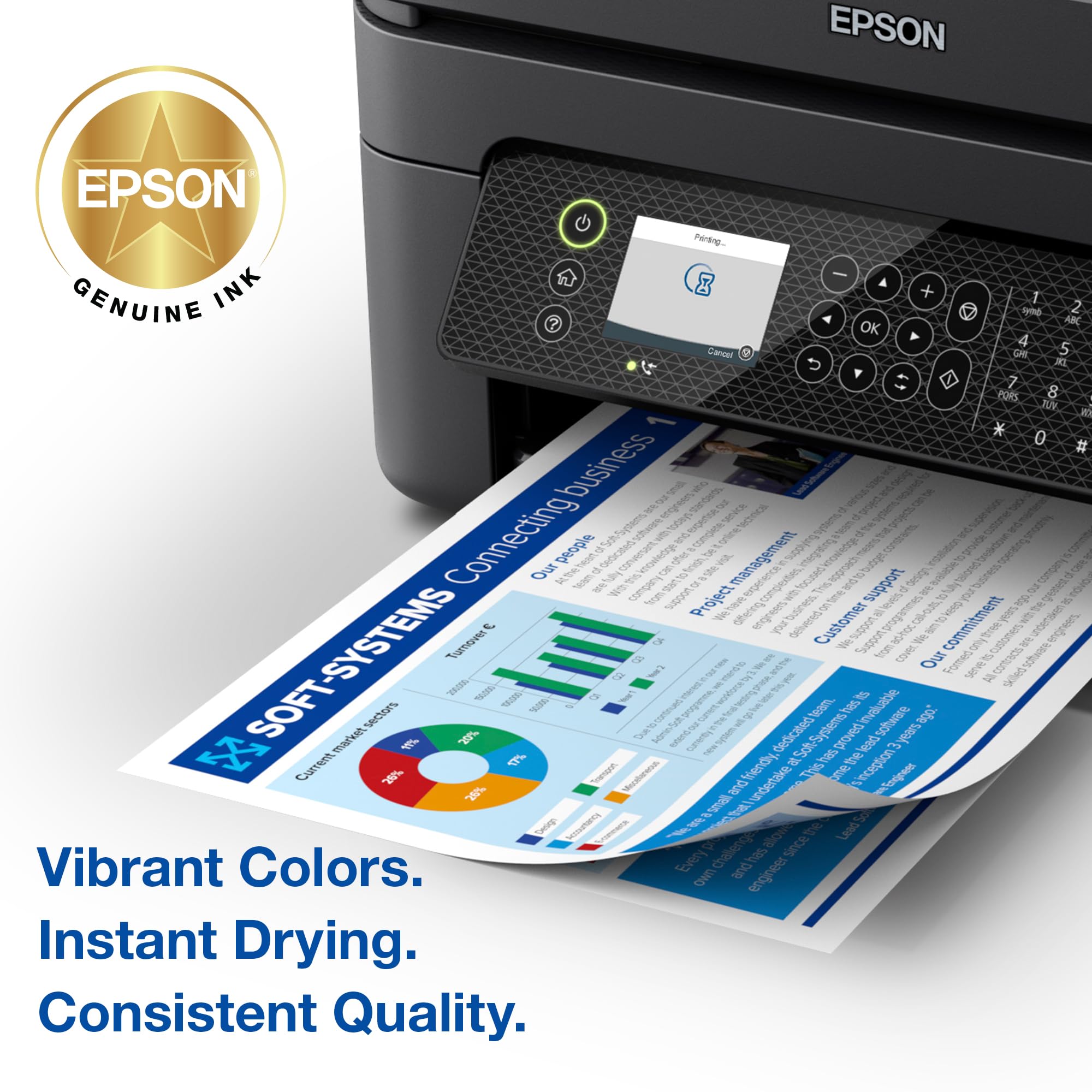 Epson 232 Claria Ink Standard Capacity Cyan Cartridge (T232220-S) Works with Workforce WF-2930, WF-2950, Expression XP-4200, XP-4205