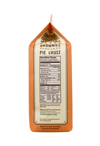 Bob's Red Mill Organic Pastry Flour Whole Wheat 5 lb, 80 Ounce