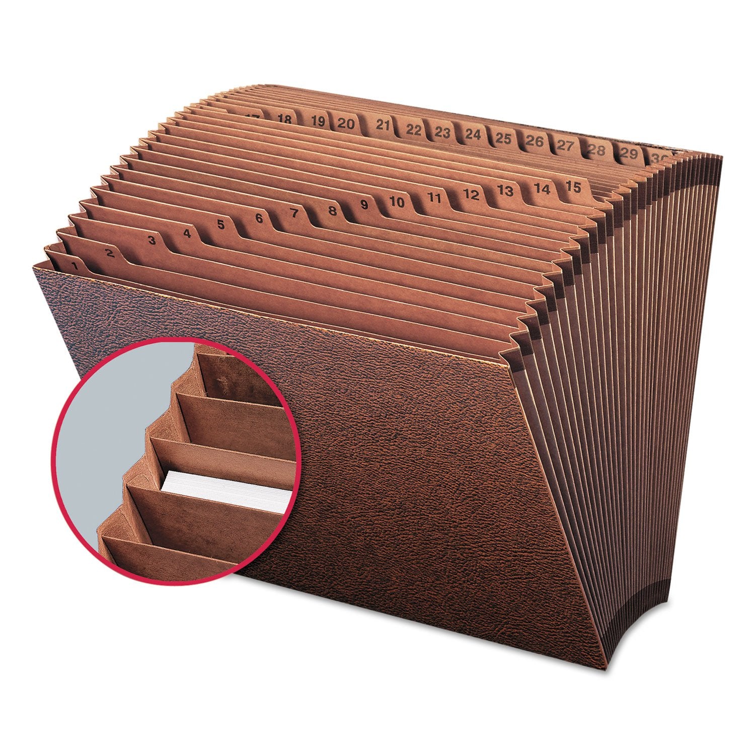 Smead TUFF Expanding File, Daily (1-31), 31 Pockets, Letter Size, Redrope-Printed Stock (70467)