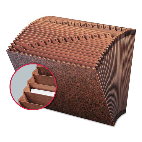 Smead TUFF Expanding File, Daily (1-31), 31 Pockets, Letter Size, Redrope-Printed Stock (70467)
