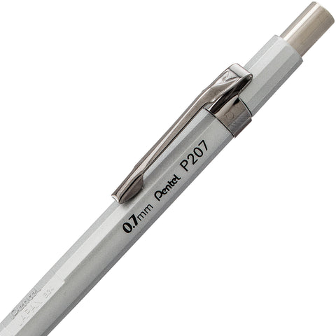 Pentel Sharp Mechanical Pencil (0.7mm) Metallic Barrels, Assorted Barrel Colors, Pack of 2 (P207MBP2M1)