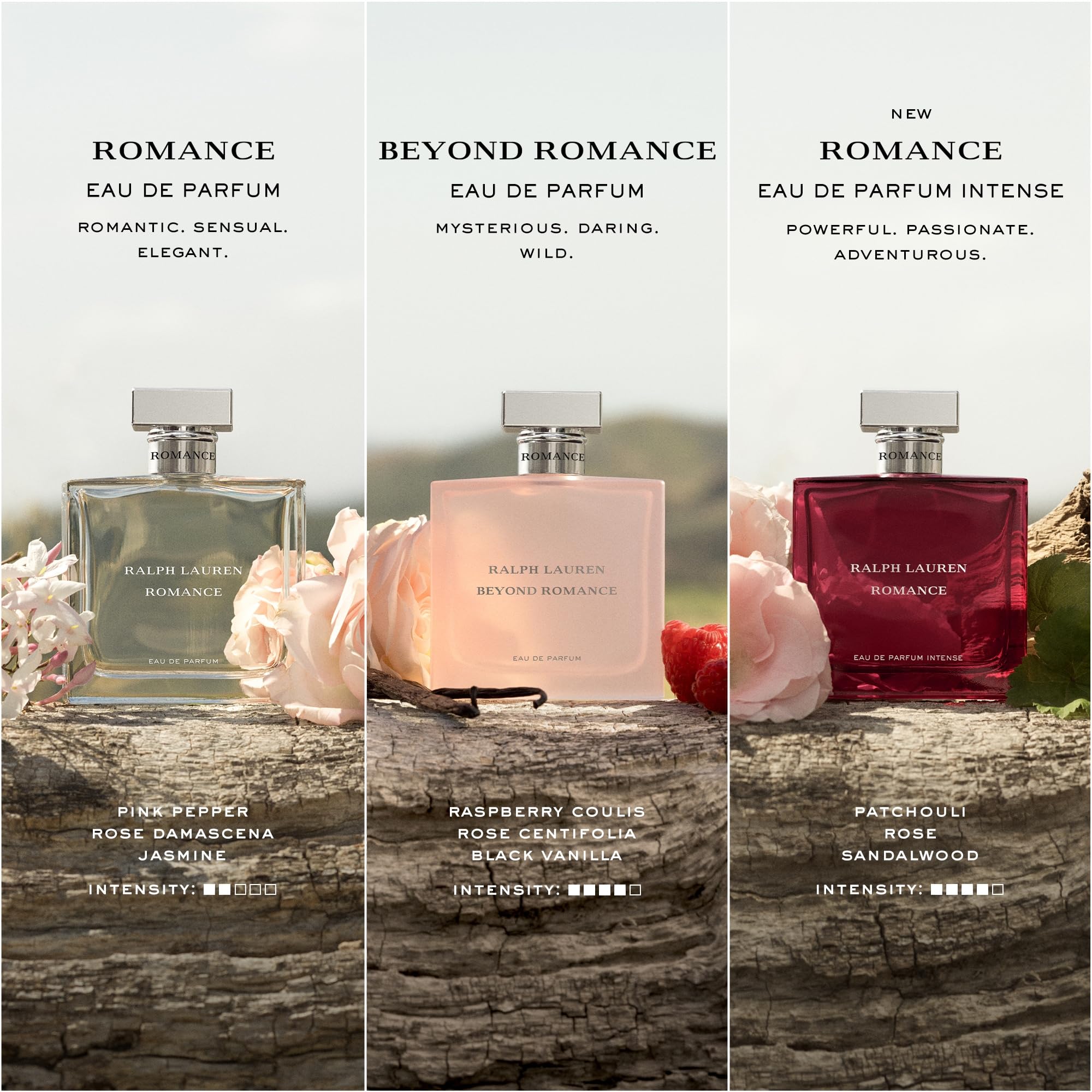 Ralph Lauren FRAGRANCES Romance - Eau de Parfum - Women's Perfume - Floral & Woody - With Rose, Jasmine, and Berries - Medium Intensity - 1.7 Fl Oz