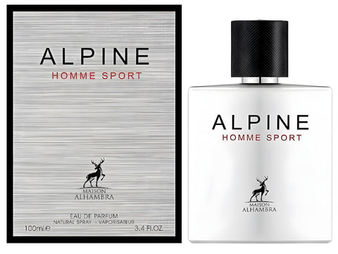 Maison Alhambra Alpine Homme Sport for Men Eau de Parfum Spray, 3.4 Ounce / 100 Ml