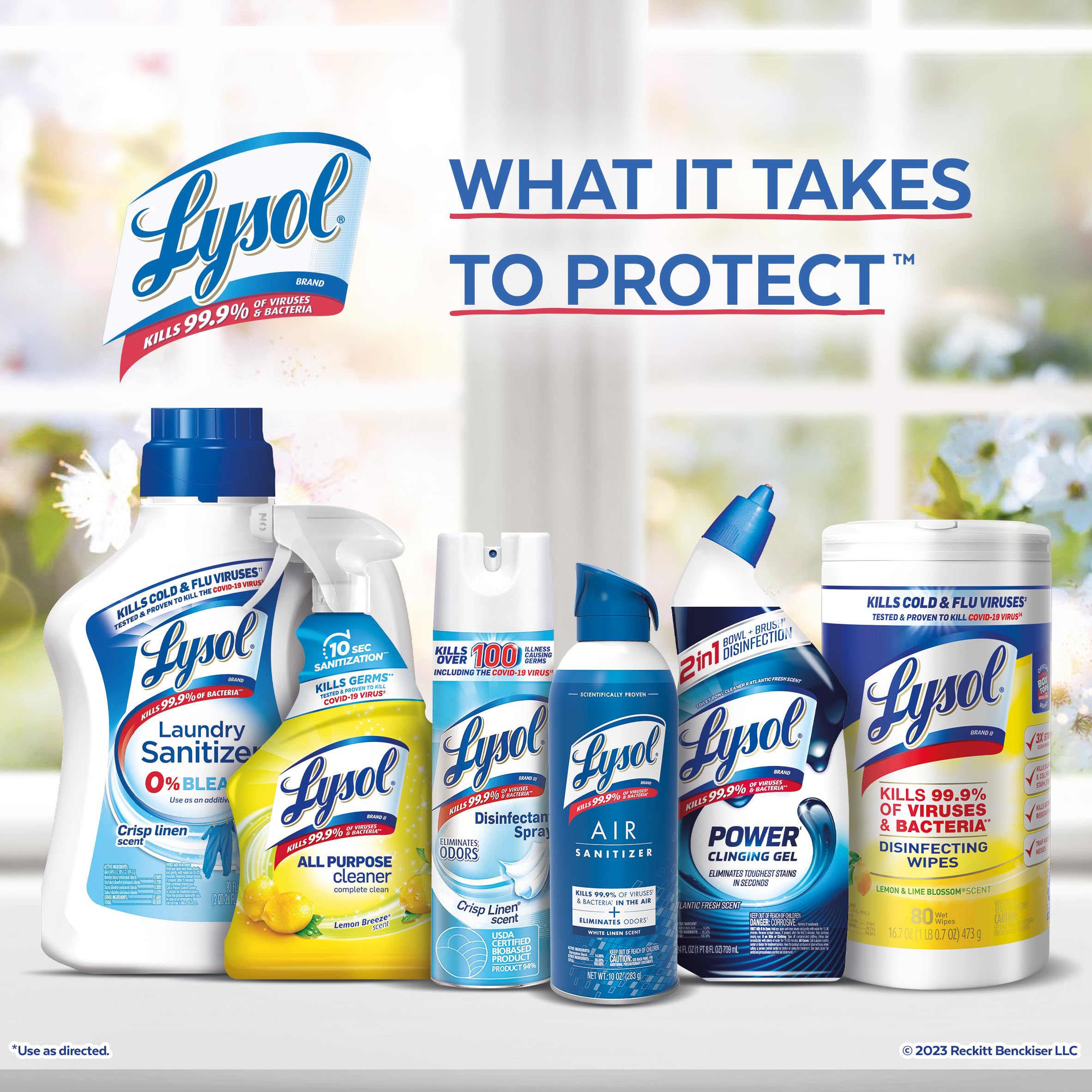 Lysol Automatic In-The-Bowl Toilet Cleaner, Cleans and Freshens Toilet Bowl, Lemon Breeze Scent (Pack of 2)