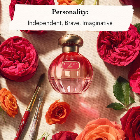 Tocca Women's Perfume, Gia Fragrance, 0.68 oz (20 ml) - Warm Floral, Pink Peppercorn, Tangerine, Turkish Rose - Hand-Finished Bottle