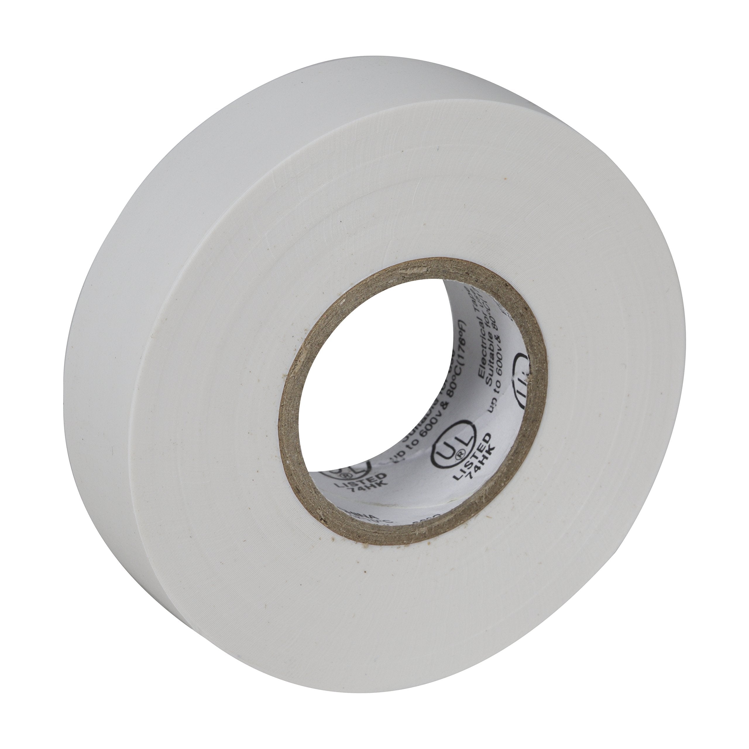 Duck Brand Professional Grade Electrical Tape, 3/4-Inch by 66 Feet, Single Roll, White (300877)