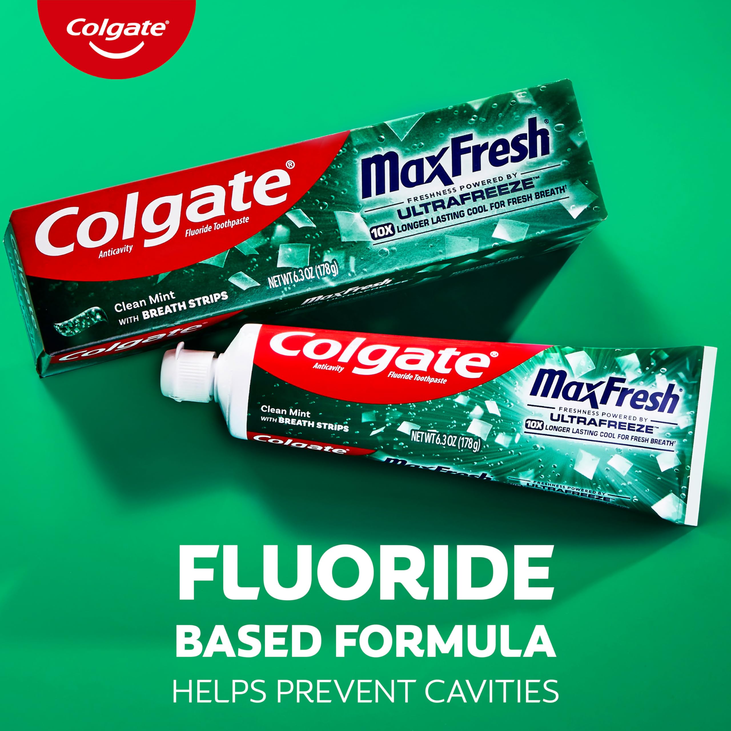 Colgate MaxFresh Clean Mint Toothpaste, 6.3 oz