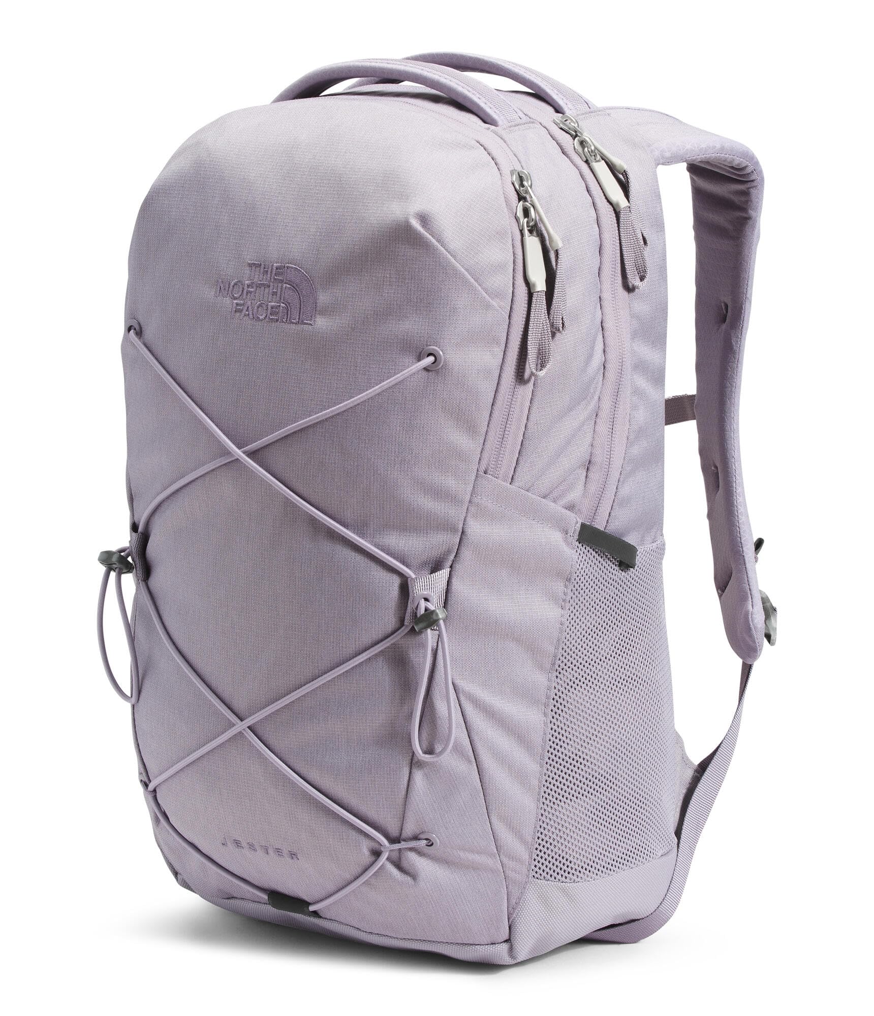 The North Face Women's Jester Everyday Laptop Backpack - Commuter Travel Bag, Laptop Sleeve, Water-Repellent, Minimal Grey Dark Heather/Minimal Grey-NPF, One Size