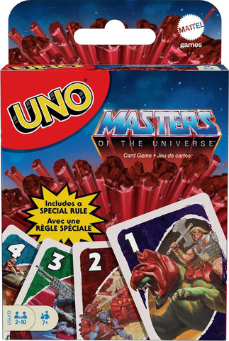 Mattel Games ​UNO Masters of The Universe Card Game for Kids, Adults and Game Night with Special Rule for 2-10 Players