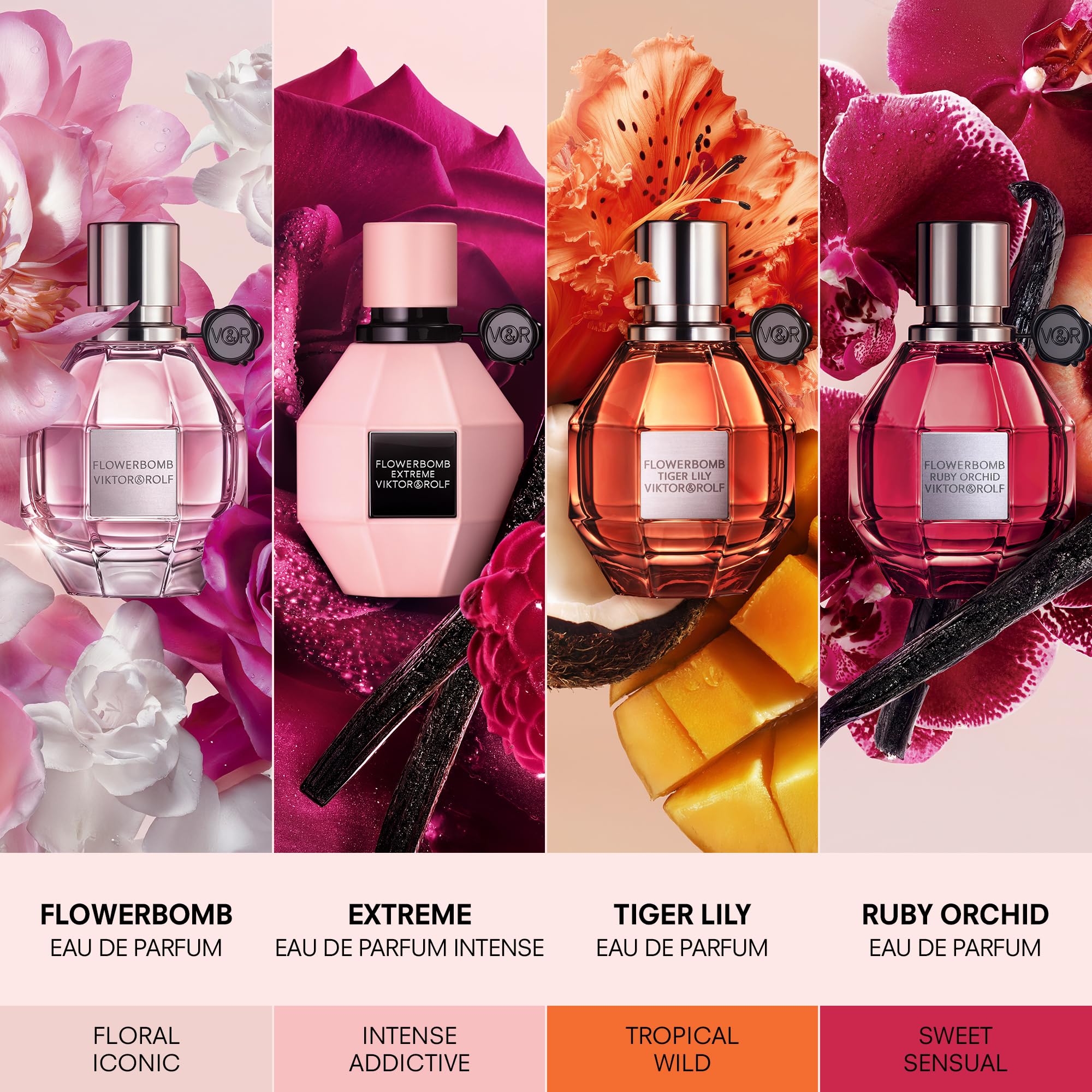 Viktor&Rolf - Flowerbomb Eau de Parfum - Women's Perfume - Floral & Woody - With Notes of Vanilla, Jasmine, & Rose - 0.68 Fl Oz