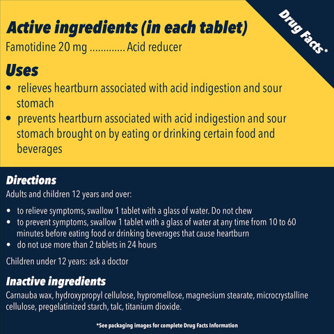 Pepcid AC Maximum Strength Heartburn Relief Tablets, Famotidine 20mg Acid Reducer, Fast-Acting Antacid, Helps Prevent & Relieve Heartburn from Acid Indigestion, Value 75 ct Bottle
