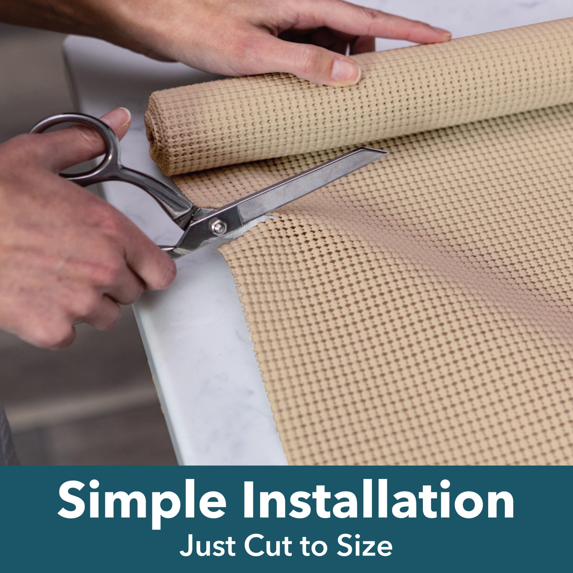 EasyLiner Select Grip Shelf Liner - Easy to Install & Cut to Fit - Non Slip, Non Adhesive, Drawer Shelf & Cabinet Liner for Kitchen, Bathroom, Pantry Cupboards, 12 in x 10 ft (1 Roll), 10 ft, Black