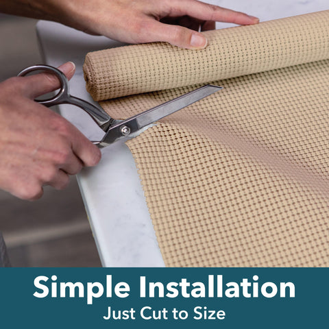 EasyLiner Select Grip Shelf Liner - Easy to Install & Cut to Fit - Non Slip, Non Adhesive, Drawer Shelf & Cabinet Liner for Kitchen, Bathroom, Pantry Cupboards, 12 in x 10 ft (1 Roll), 10 ft, Black