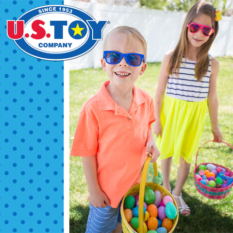 U.S. Toy Plastic Easter Eggs (50 per Order), Assorted Colors, 2.5" (SS-UST-ED232)