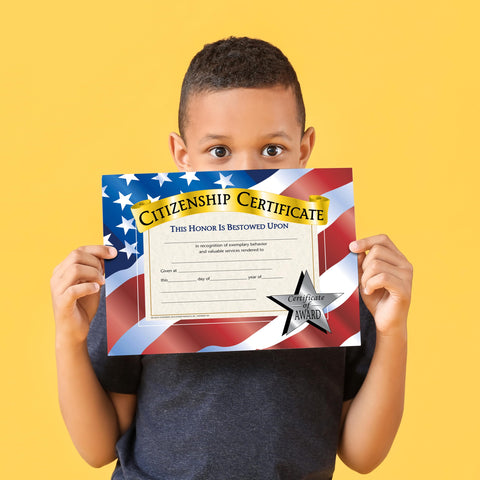 Flipside Products Citizenship Certificates, Recognition, Award Students, Incentive, 8.5" x 11", 30 Pack
