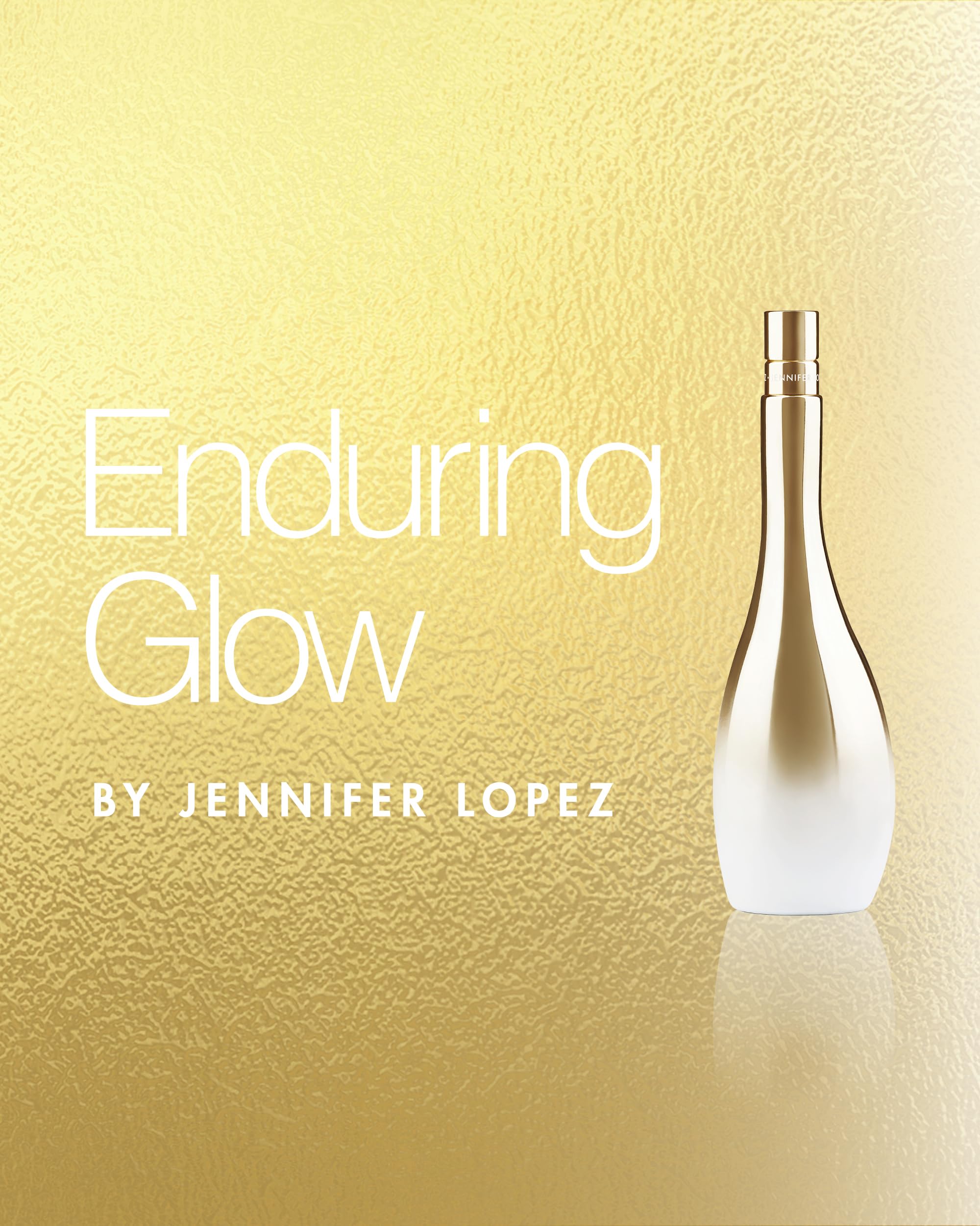 Jennifer Lopez Enduring Glow Eau De Parfum Spray, Iconic Shaped Gold Metalized Bottle, 1.0 Fl Oz (30 ml)