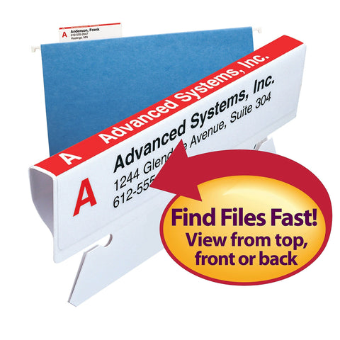 Smead Viewables® Labeling System, Refill Pack, Hanging Folder Labels, Ink-Jet and Laser Printers (64905)