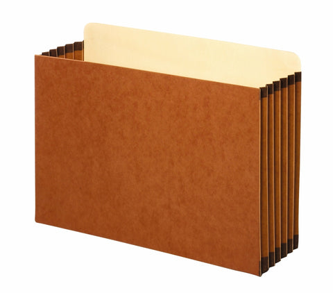 Globe-Weis/Pendaflex Redrope File Cabinet Pockets, 5.25 Inch Expansion, Legal Size, 10 Pockets Per Box, Brown (FC1536G)