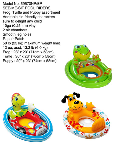 Intex See Me Sit Pool Riders - Assorted