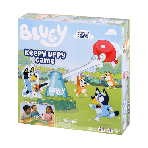 Bluey Keepy Uppy Game, Motorized Toddler Game with Bingo and Chilli Character Paddles, Games for 4+ Year Olds