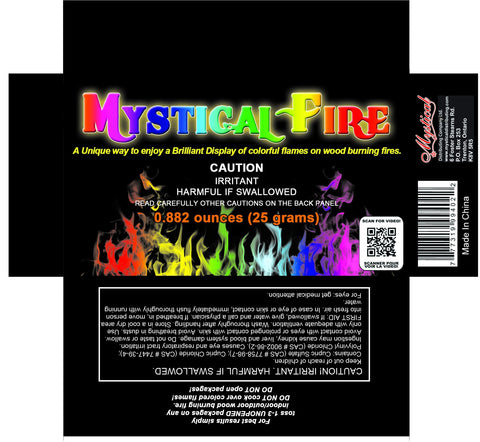 Mystical Fire Color Changing Packets Fire Pits Campfire Long-Lasting Enchanted Multi-Color Magical Family Fun for Indoor Fireplace or Outdoor Use 25 Gram 12 Pack