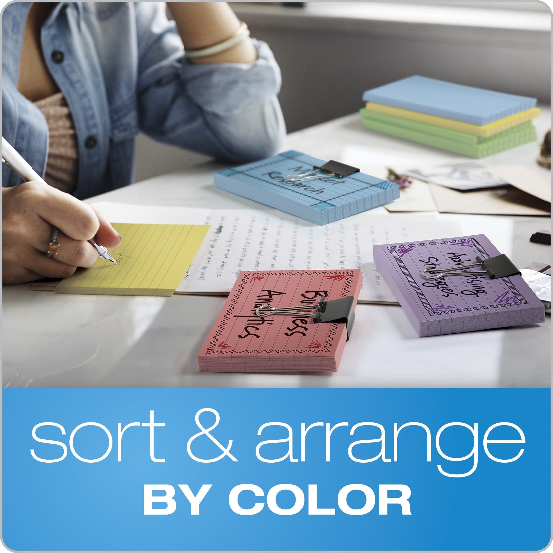 Oxford Ruled Color Index Cards, 3" x 5", Cherry, 100 Per Pack (7321 CHE)