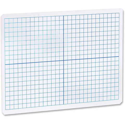 Flipside Grid Side/Plain Side Dry Erase Lap Board, Blue