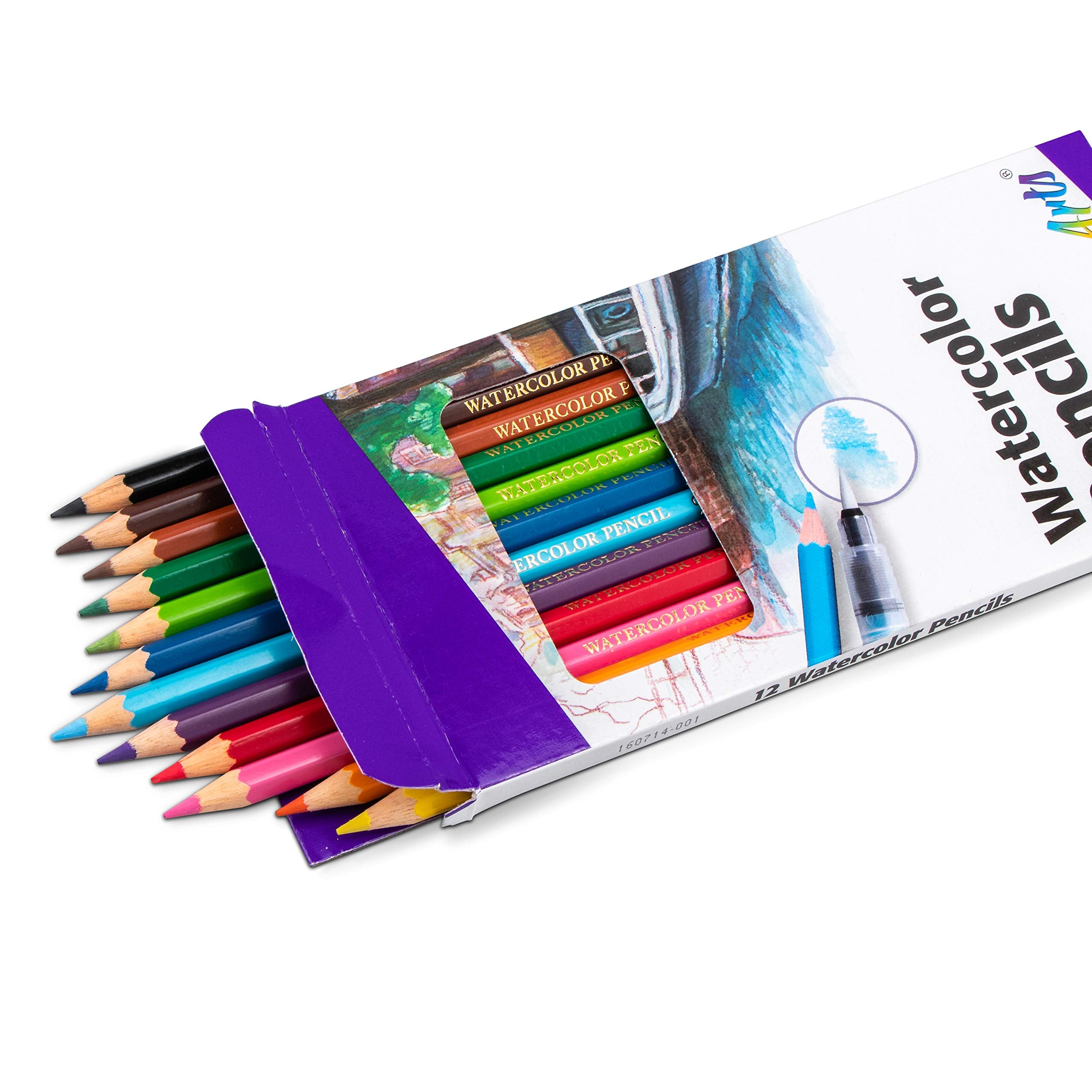 Pentel Arts Watercolor Pencil Set, 12 Color Set (CB9-12)