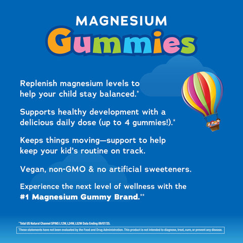 Natural Vitality Calm, Magnesium Citrate Kids Supplement, Stress Relief Gummies, Supports a Healthy Response to Stress, Gluten Free, Vegan, Sweet Citrus, 120 Gummies