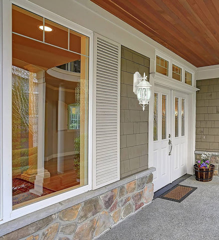 Nuvo Lighting 60/891 Traditional Three Light Outdoor Wall Mount from Central Park Collection in White Finish