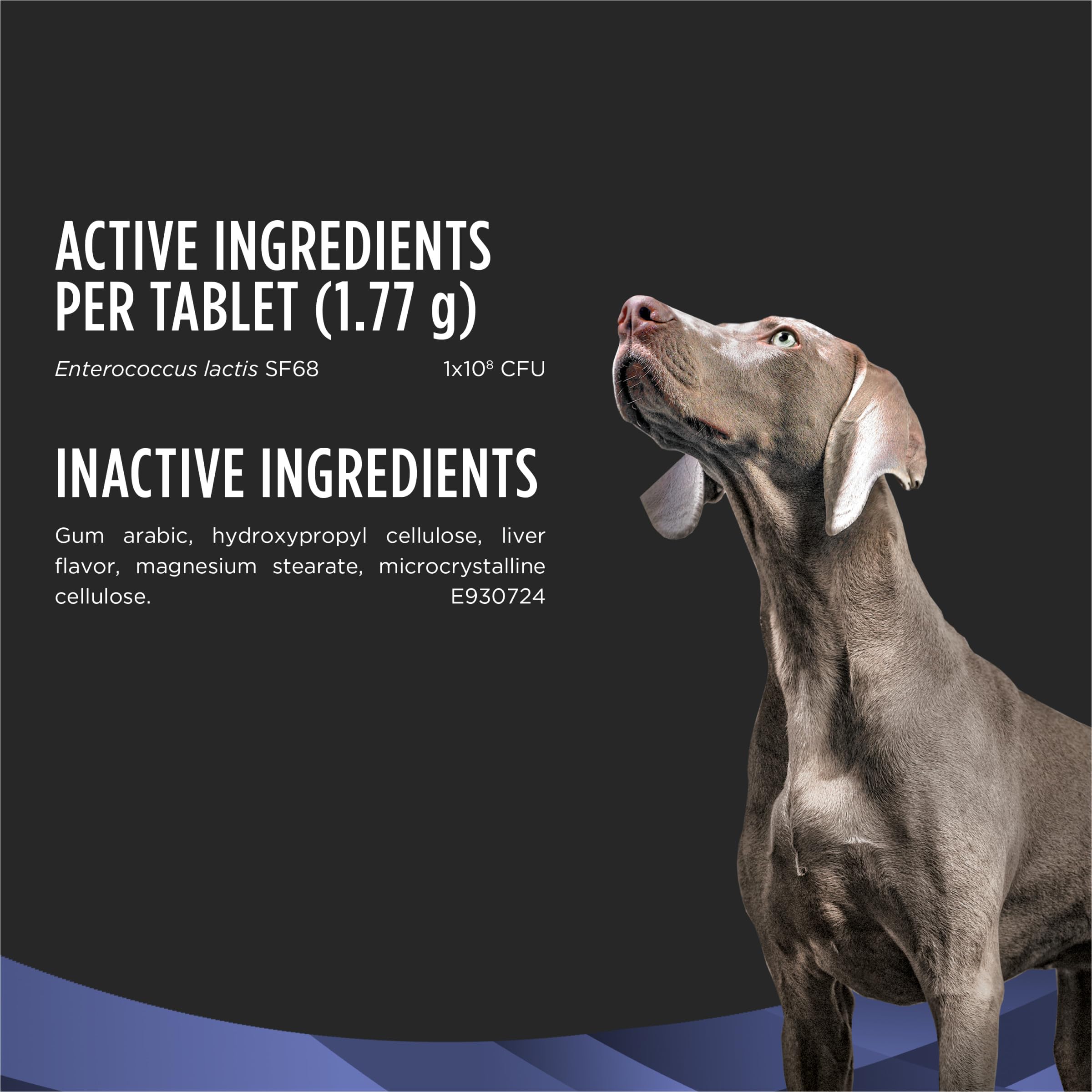 Purina Pro Plan Veterinary Supplements FortiFlora Daily Probiotics for Dogs Chewable Tablets for Digestive Gut Health and Diarrhea - 45 ct. Canister