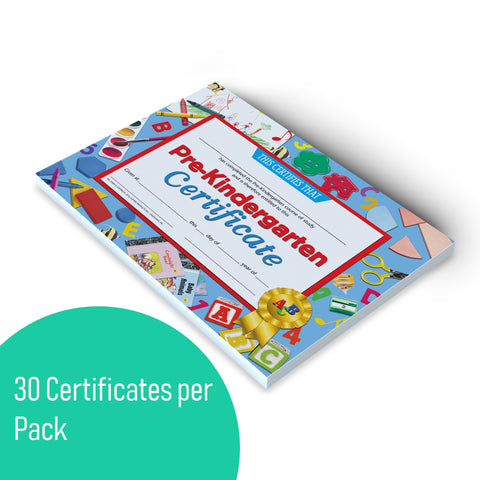 Hayes Pre-Kindergarten Certificate, 11 x 8-1/2 inches, Paper, Pack of 30